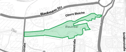 Gassi-Ort Blauinsel in Ulm