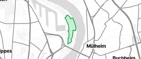 Gassi-Ort Cranachwäldchen in Köln