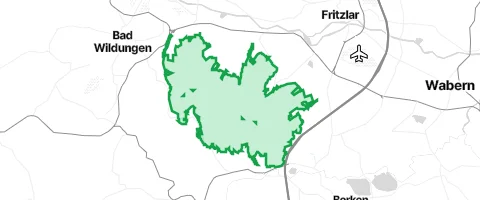Gassi-Ort Fritzlarer Stadtwald in Rothhelmshausen