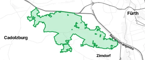 Gassi-Ort Fürther Stadtwald in Fürth