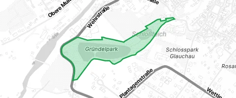 Gassi-Ort Gründelpark in Glauchau