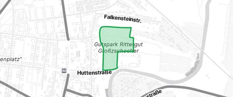 Gassi-Ort Gutspark Rittergut Großzschocher in Lucka