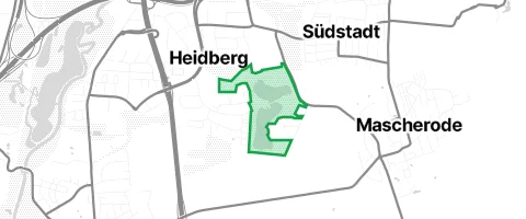 Gassi-Ort Heidbergpark in Braunschweig