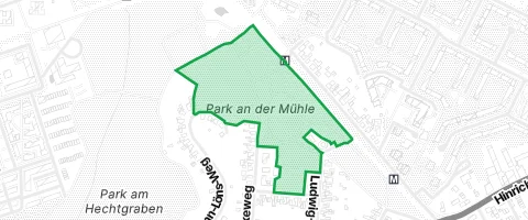 Gassi-Ort Park an der Mühle in Rostock