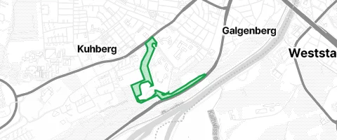 Gassi-Ort Park Unterer Kuhberg in Ulm