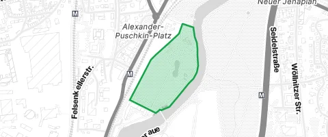 Gassi-Ort Rasenmühleninsel in Jena