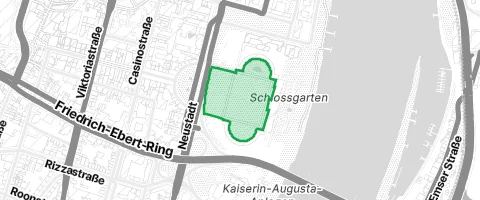 Gassi-Ort Schlosspark in Koblenz