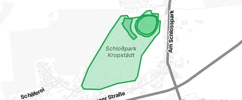 Gassi-Ort Schloßpark Kropstädt in Wittenberg