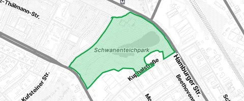 Gassi-Ort Schwanenteichpark in Rostock