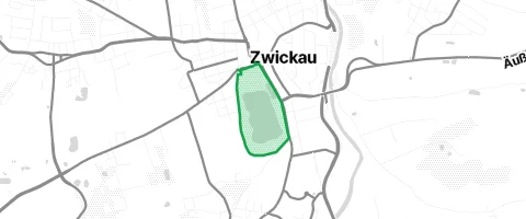 Gassi-Ort Schwanenteichpark Zwickau in Mohlsdorf-Teichwolframsdorf