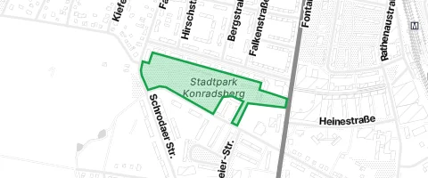 Gassi-Ort Stadtpark Konradsberg in Hennigsdorf