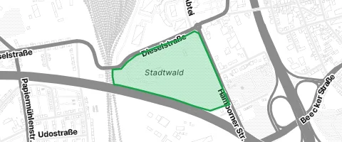 Gassi-Ort Stadtwald in Duisburg