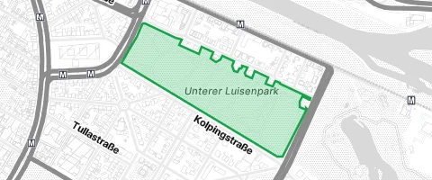 Gassi-Ort Unterer Luisenpark in Mannheim