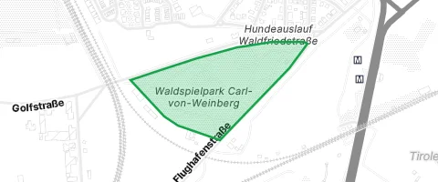 Gassi-Ort Waldspielpark Carl-von-Weinberg in Frankfurt am Main