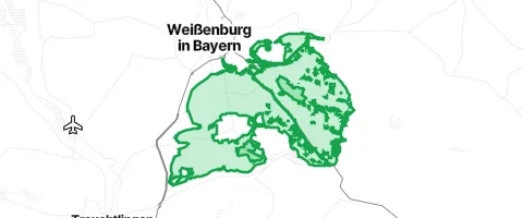 Gassi-Ort Weißenburger Stadtwald in Weißenburg in Bayern