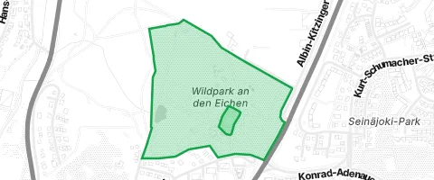 Gassi-Ort Wildpark an den Eichen in Schweinfurt