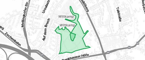 Gassi-Ort Wittkampbusch in Mülheim an der Ruhr
